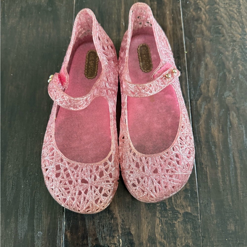 Kids Pink Glitter Shoes